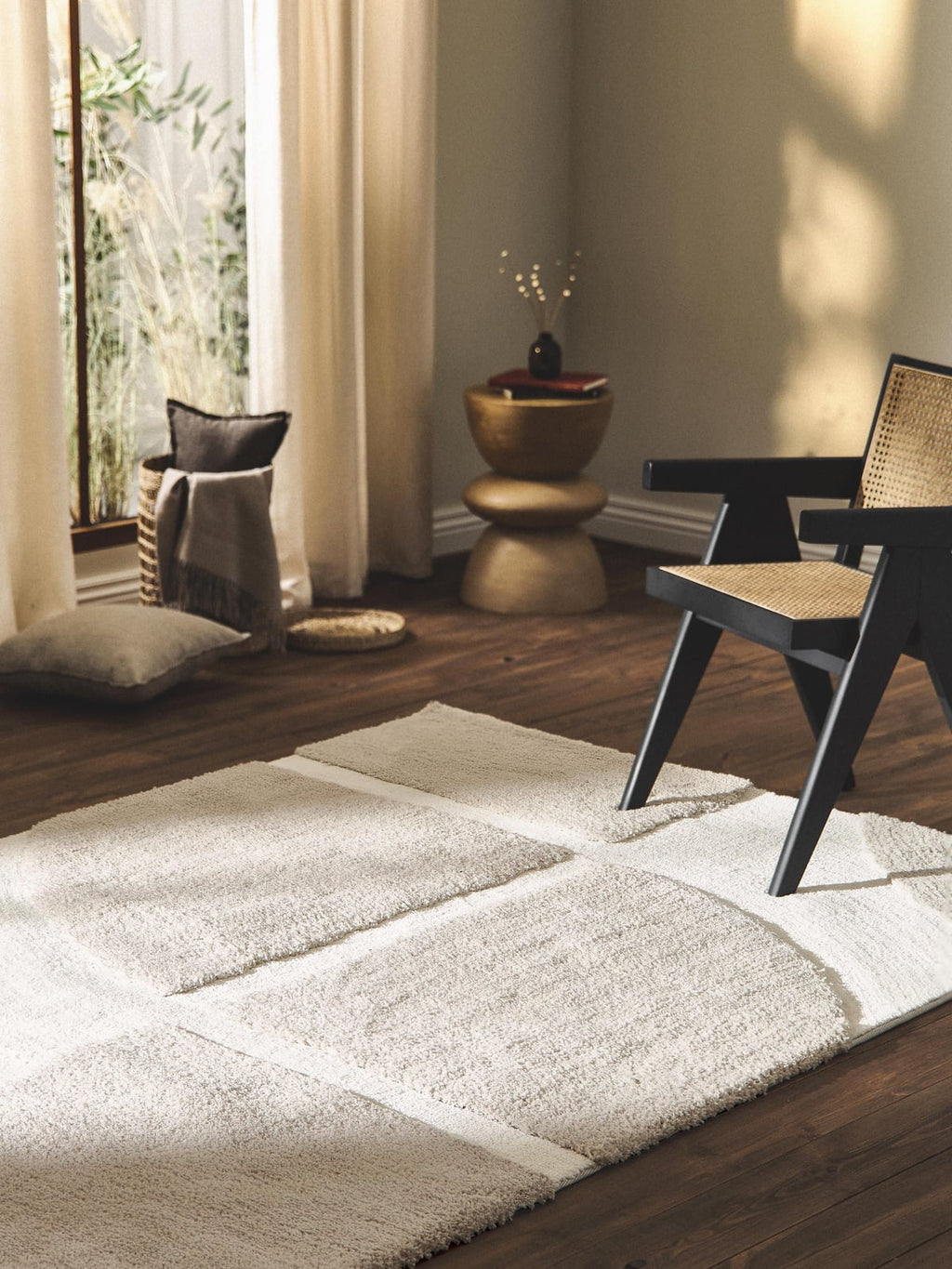 Jade Fluffy High-Low Rug