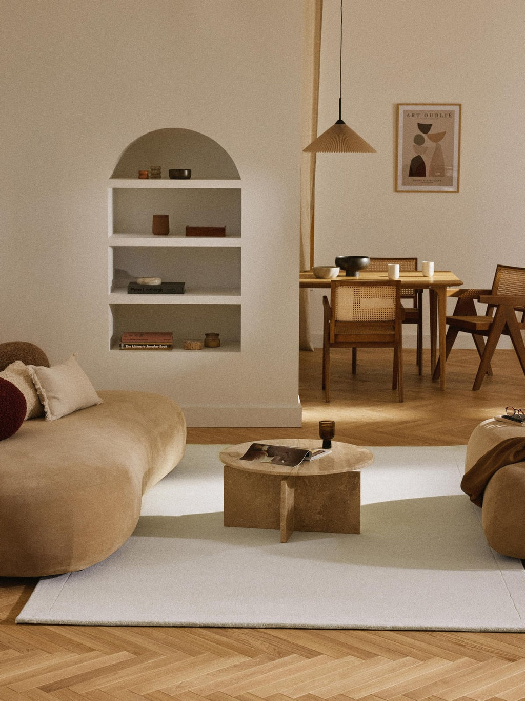 Jadie Hand-Tufted Low-Pile Wool Rug