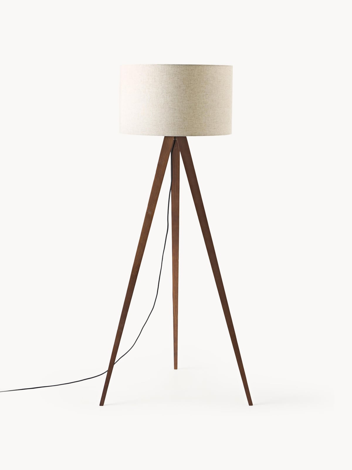 Jake Solid Wood Tripod Floor Lamp