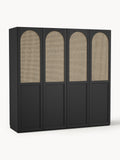 Jeanne Modular Hinged Door Wardrobe, 200 cm Wide, in various sizes