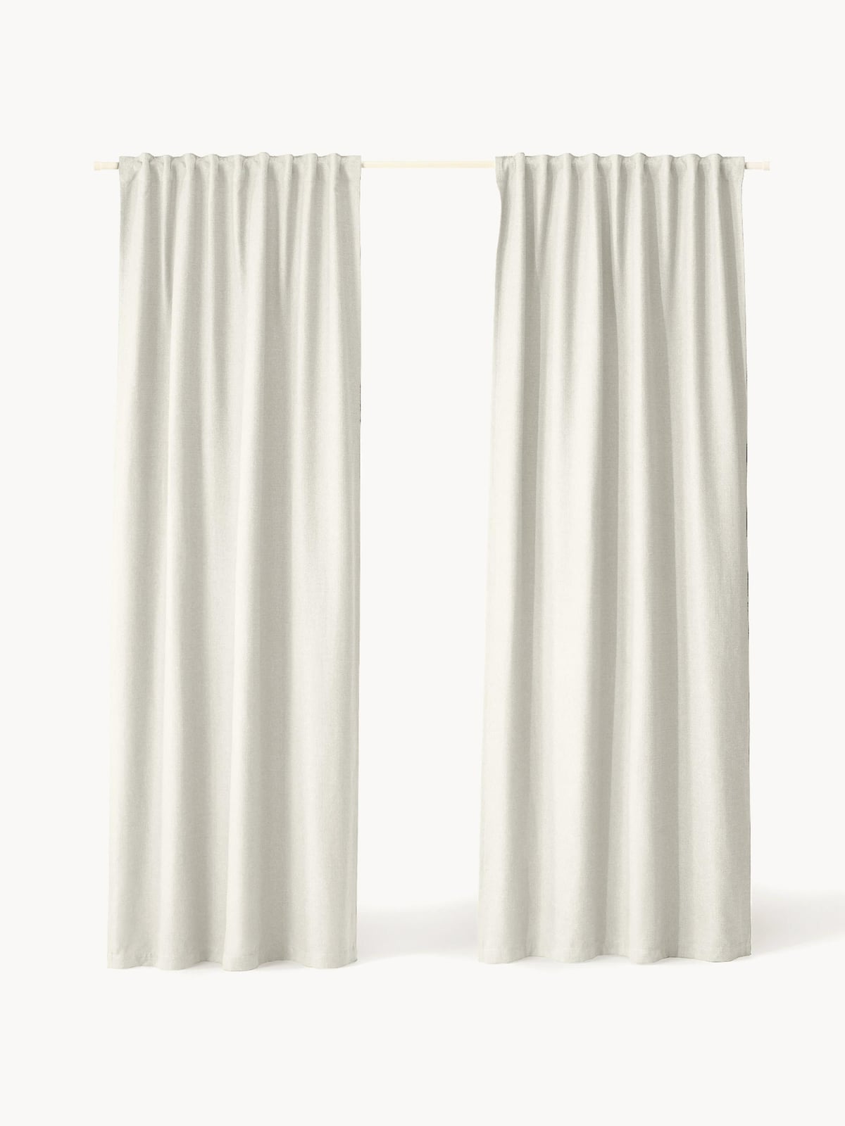 Jensen Opaque Multi-Band Curtains, Set of 2, W 130 cm