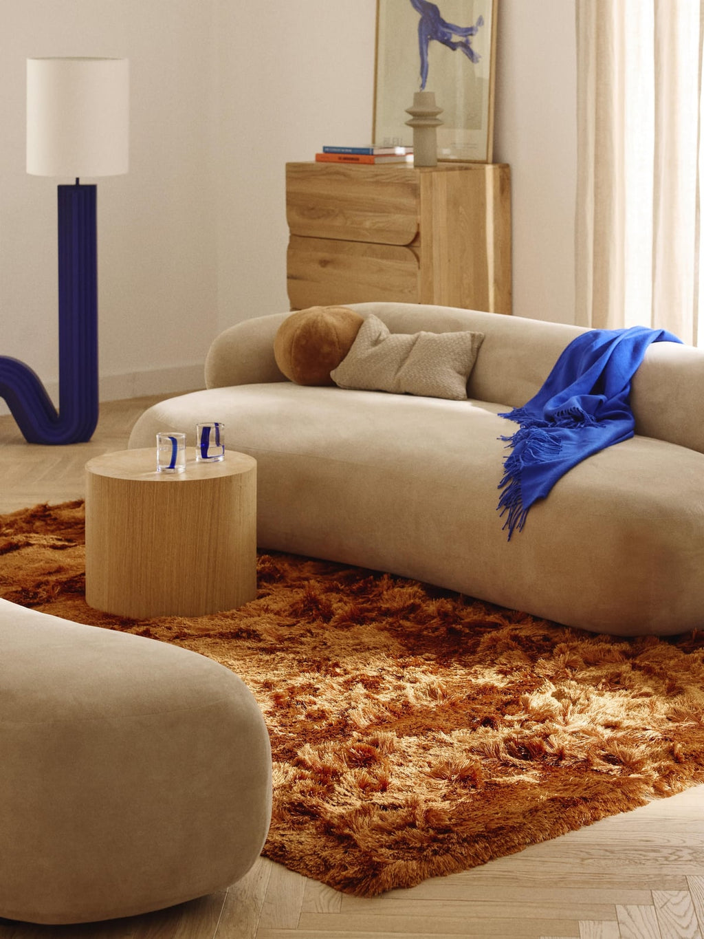 Jimmy Shiny Long-Pile Rug