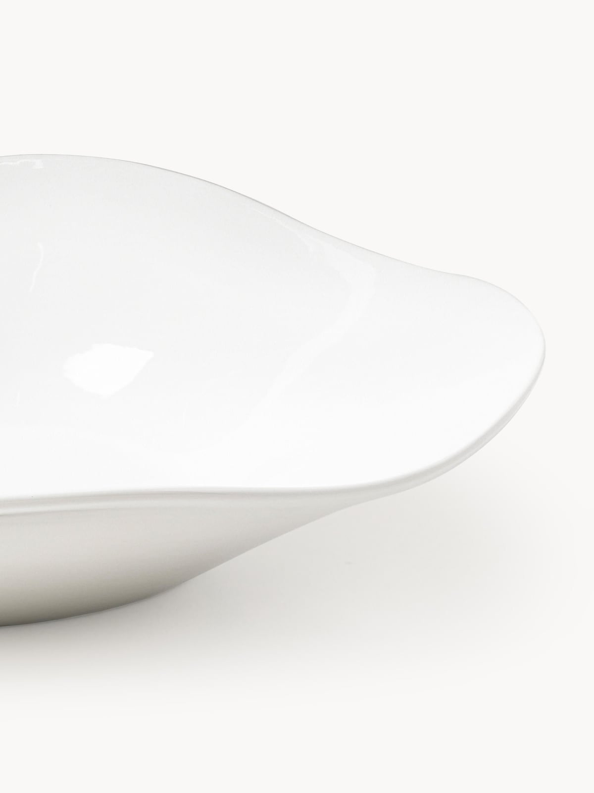 Joana Organic Shaped Porcelain Tableware Set, 4 people, Set of 12