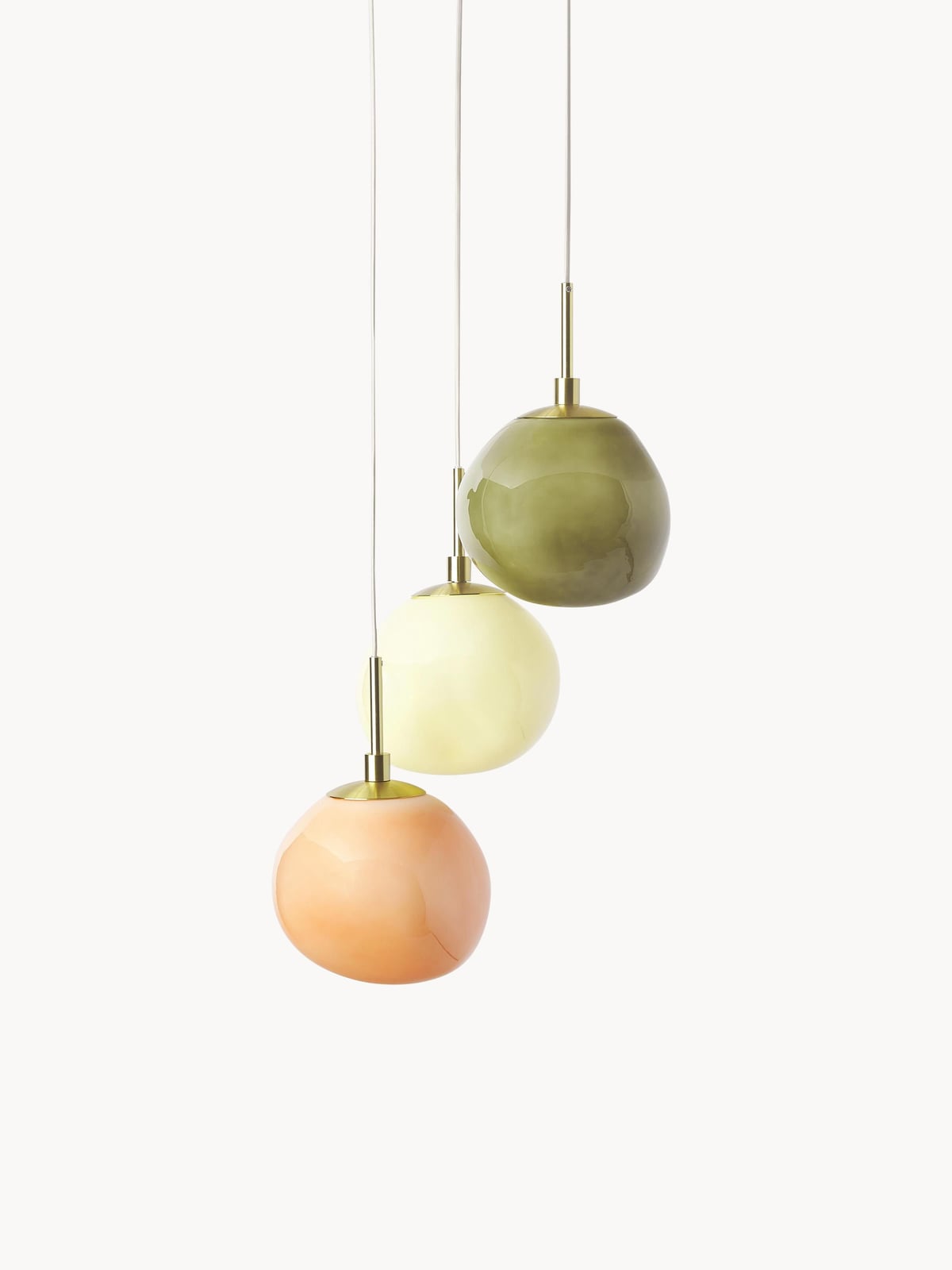 Josie Opal Glass Cluster Pendant Light