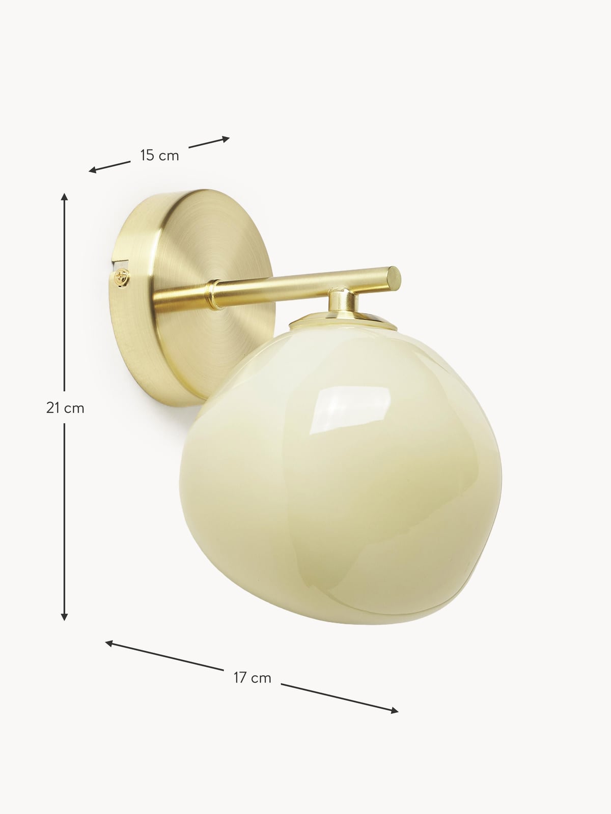 Josie Opal Glass Wall Lamp