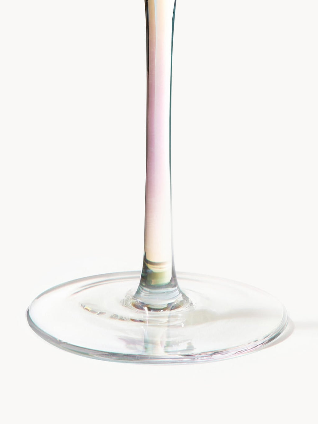 Juno Mouth-Blown Wine Glasses with a Shimmering Mother of Pearl Finish, Set of 4