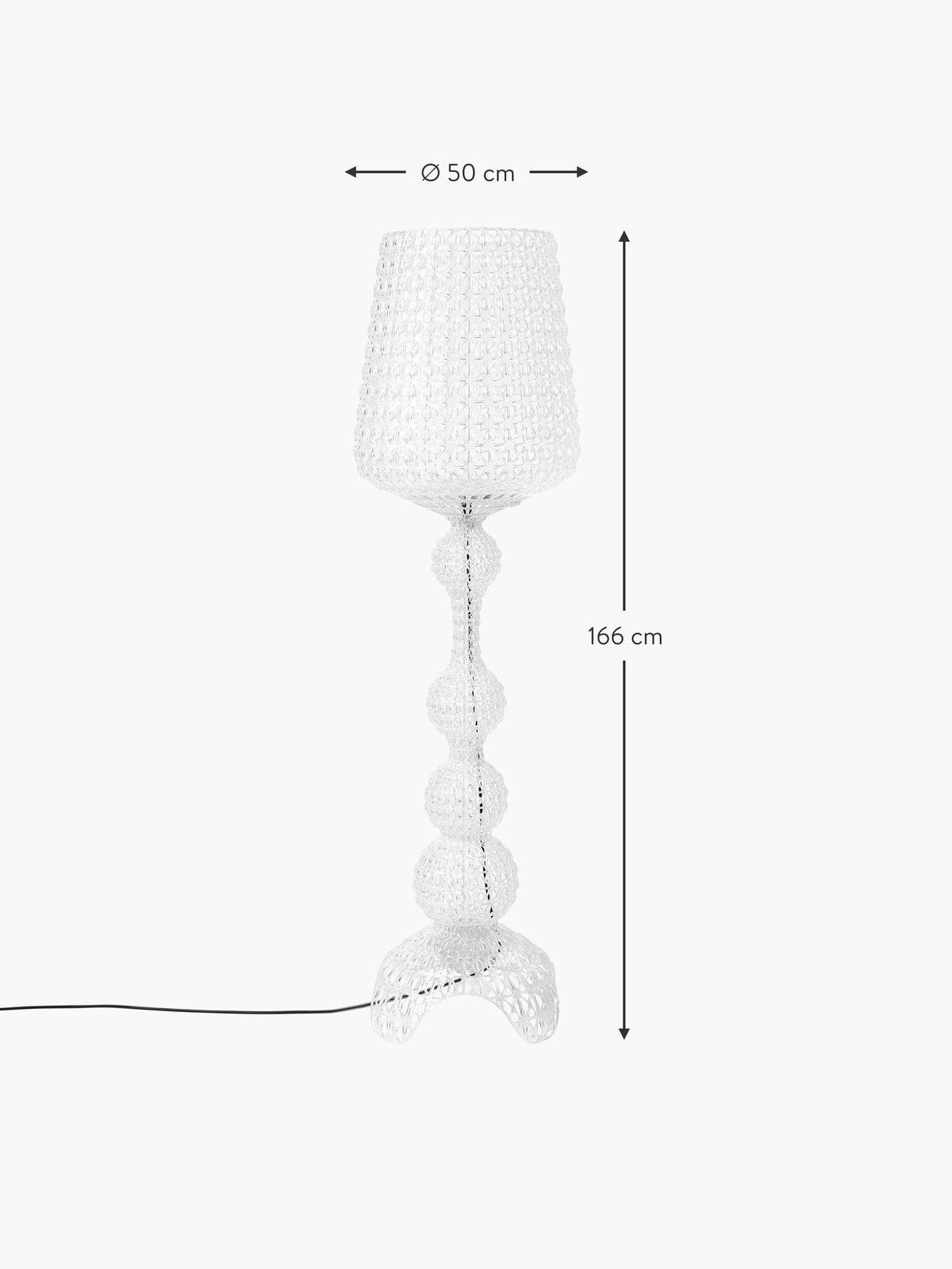 Kabuki Outdoor LED Floor Lamp, Dimmable