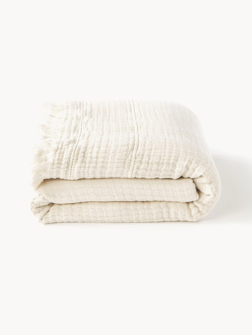 Kailani Cotton Bedspread with Fringes