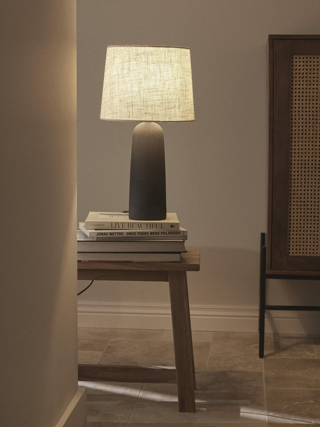 Kaya Large Table Lamp with Concrete Base