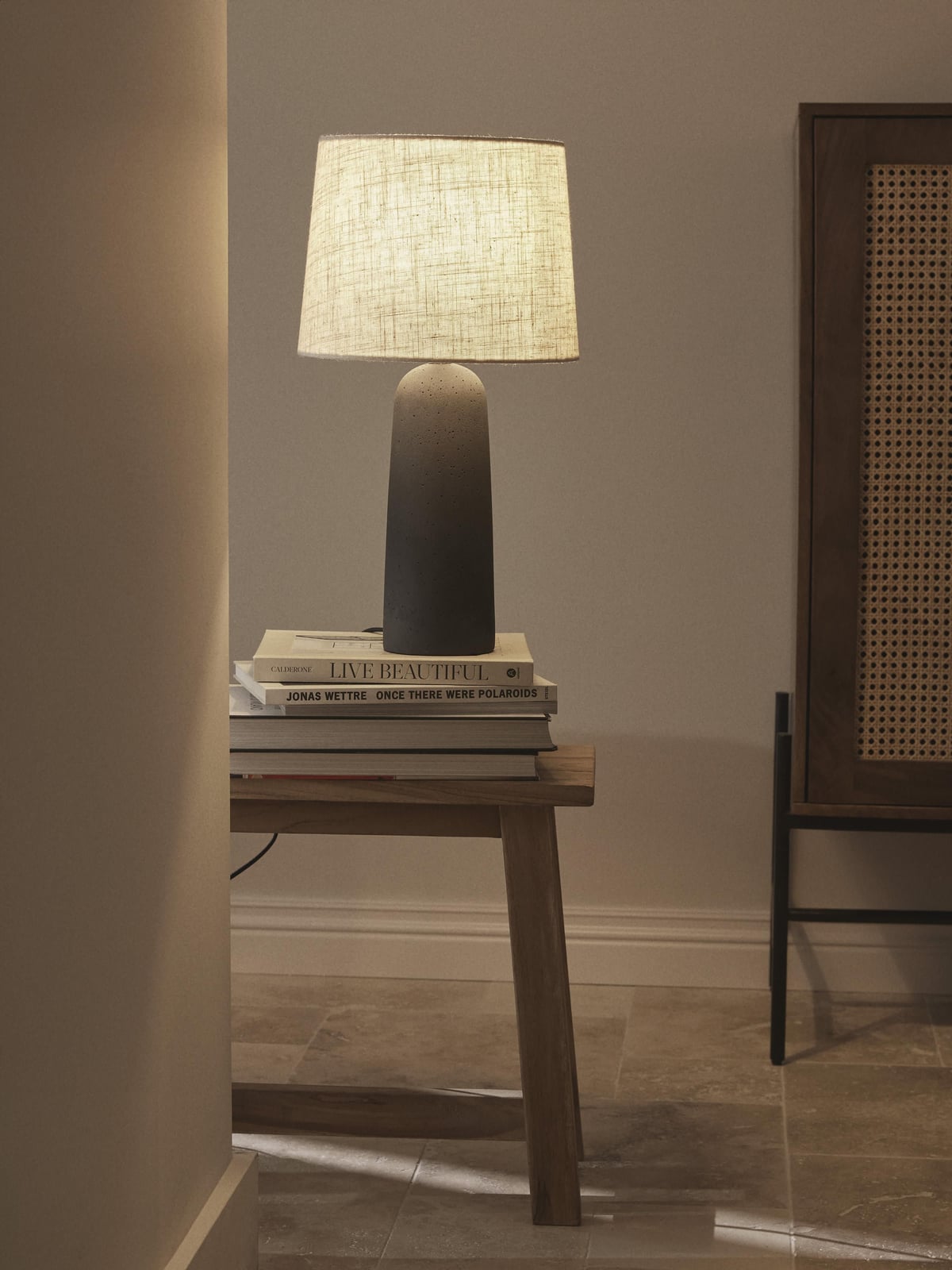 Kaya Large Table Lamp with Concrete Base
