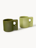 Keira Porcelain Mugs, Set of 2