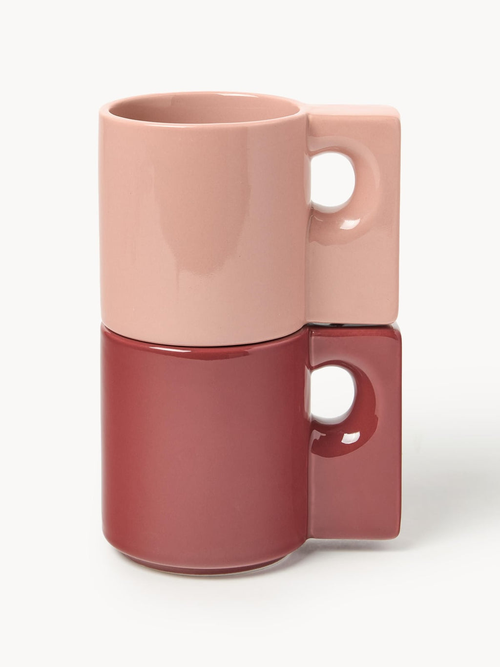 Keira Porcelain Mugs, Set of 2