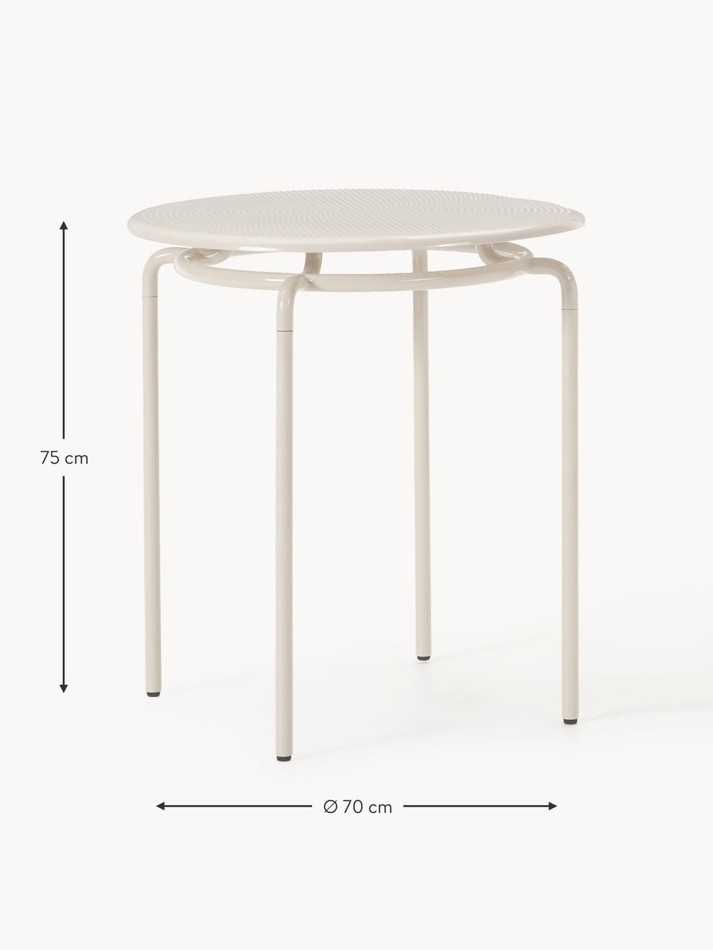Kumi Round Garden Table, Ø 70 cm
