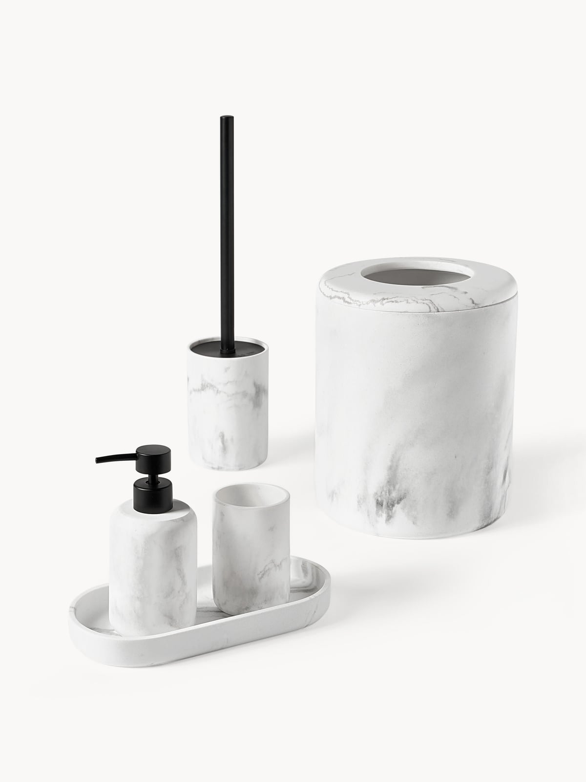 Kyle Marble Effect Waste Bin