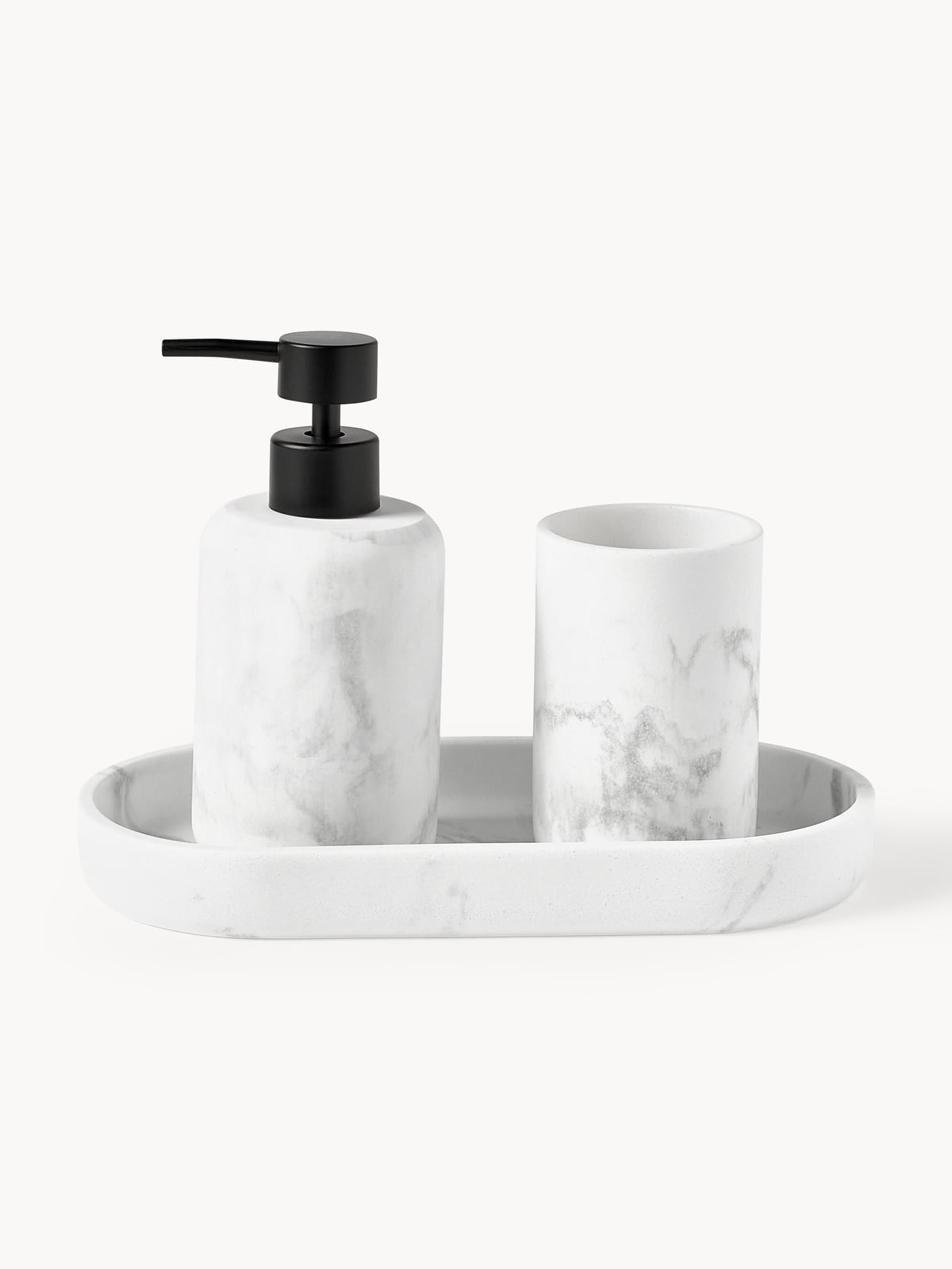 Kyle Marble Effect Waste Bin