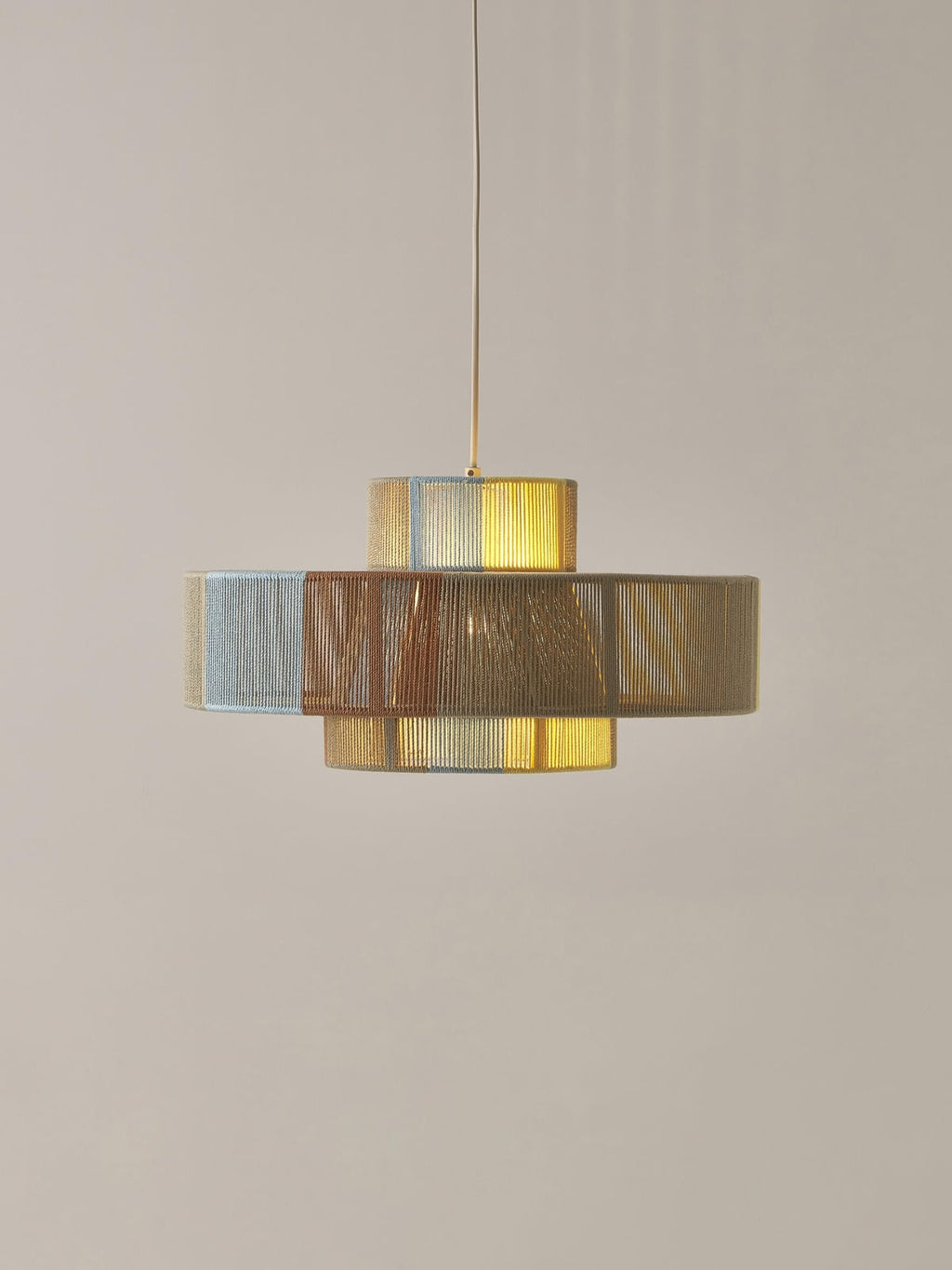 Lace Large Linen Thread Pendant Light