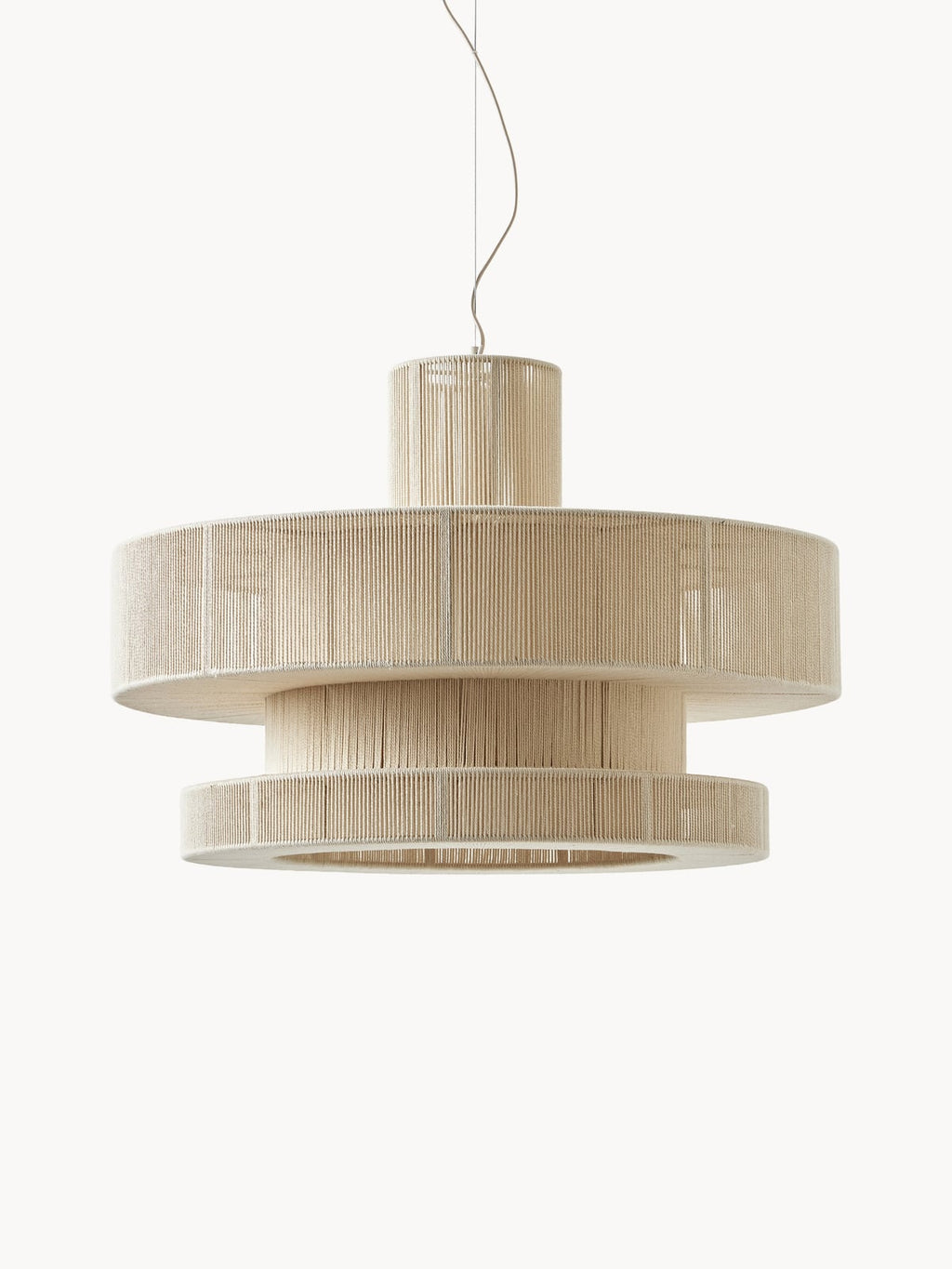 Lace Large Linen Thread Pendant Light
