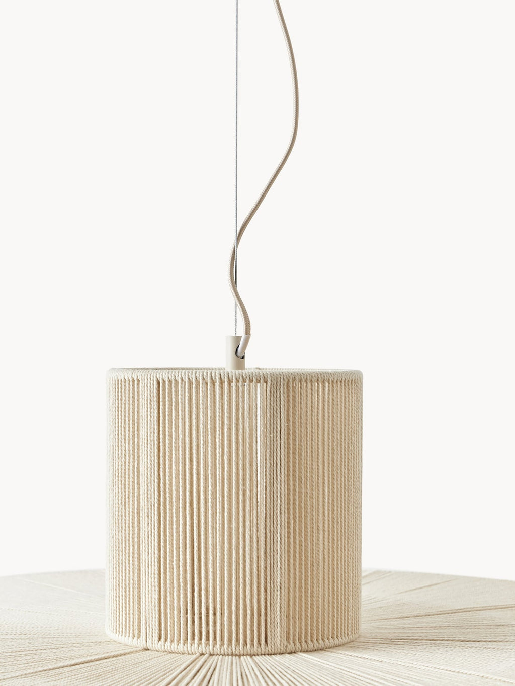 Lace Large Linen Thread Pendant Light