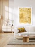 Layer Hand-Painted Canvas Art Yellow