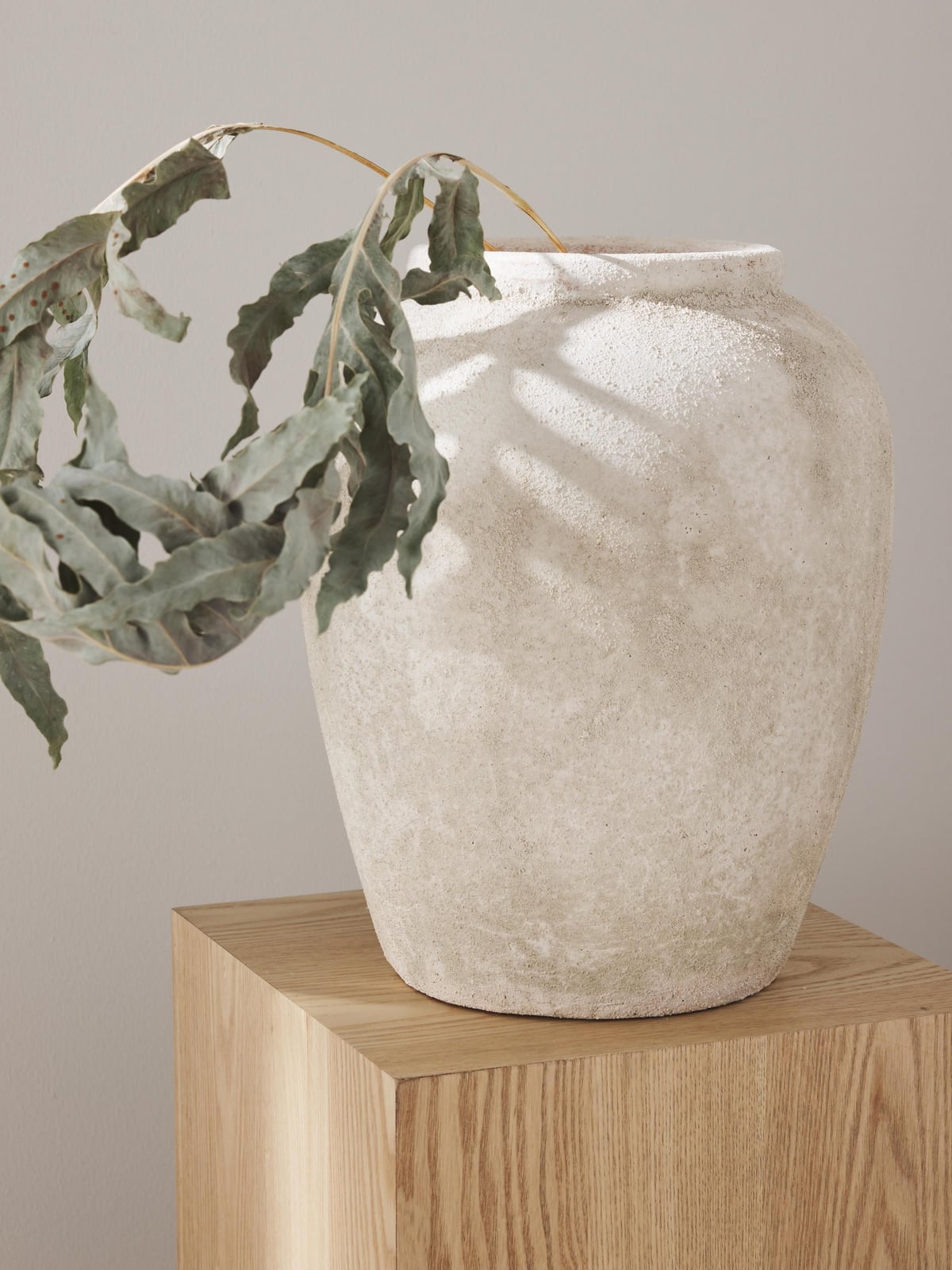 Leana Vase with Sand Finish, H 32 cm