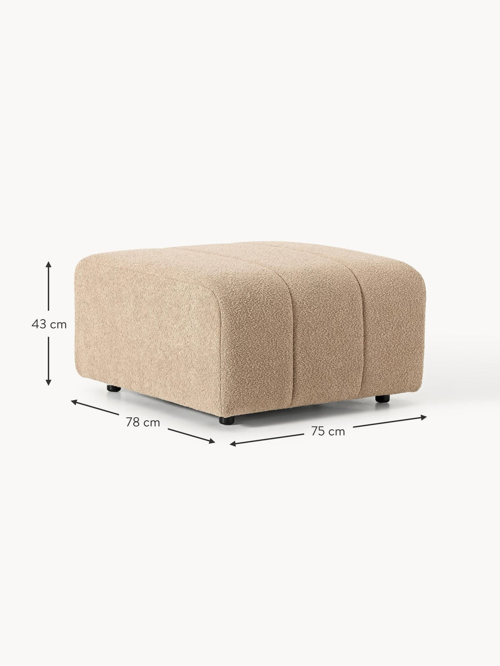 Lena Bouclé Ottoman