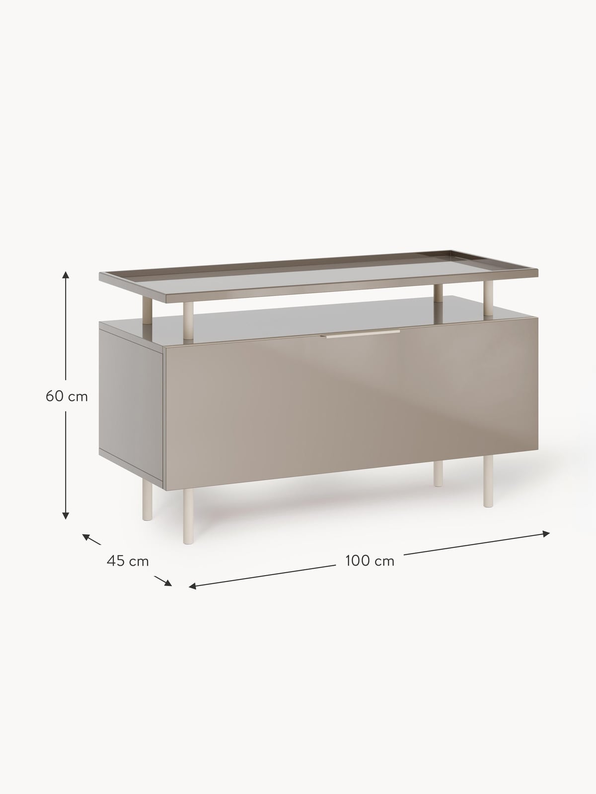 Lennie High-gloss Sideboard