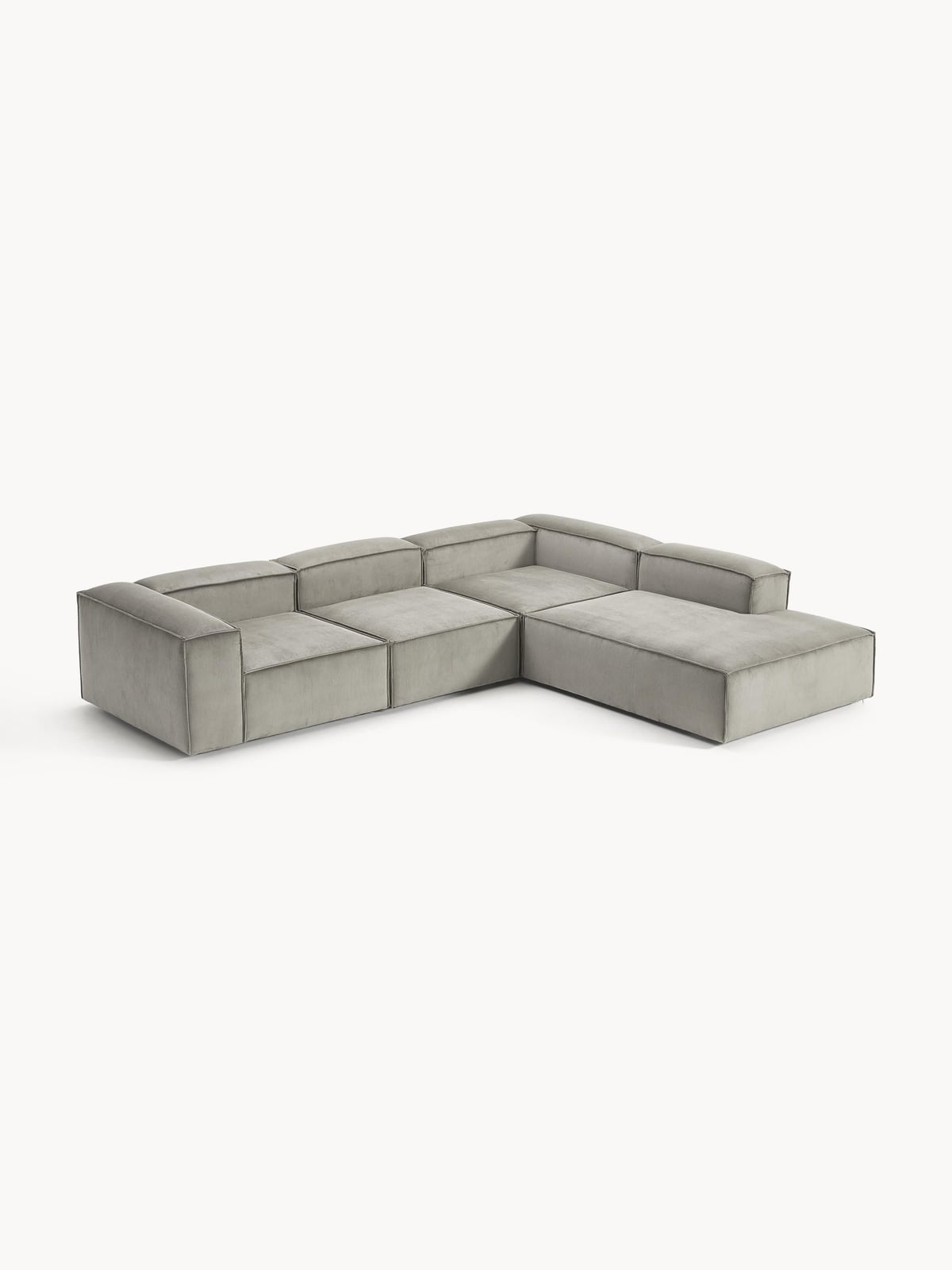 Lennon Corduroy Modular Corner Sofa (4-seater)