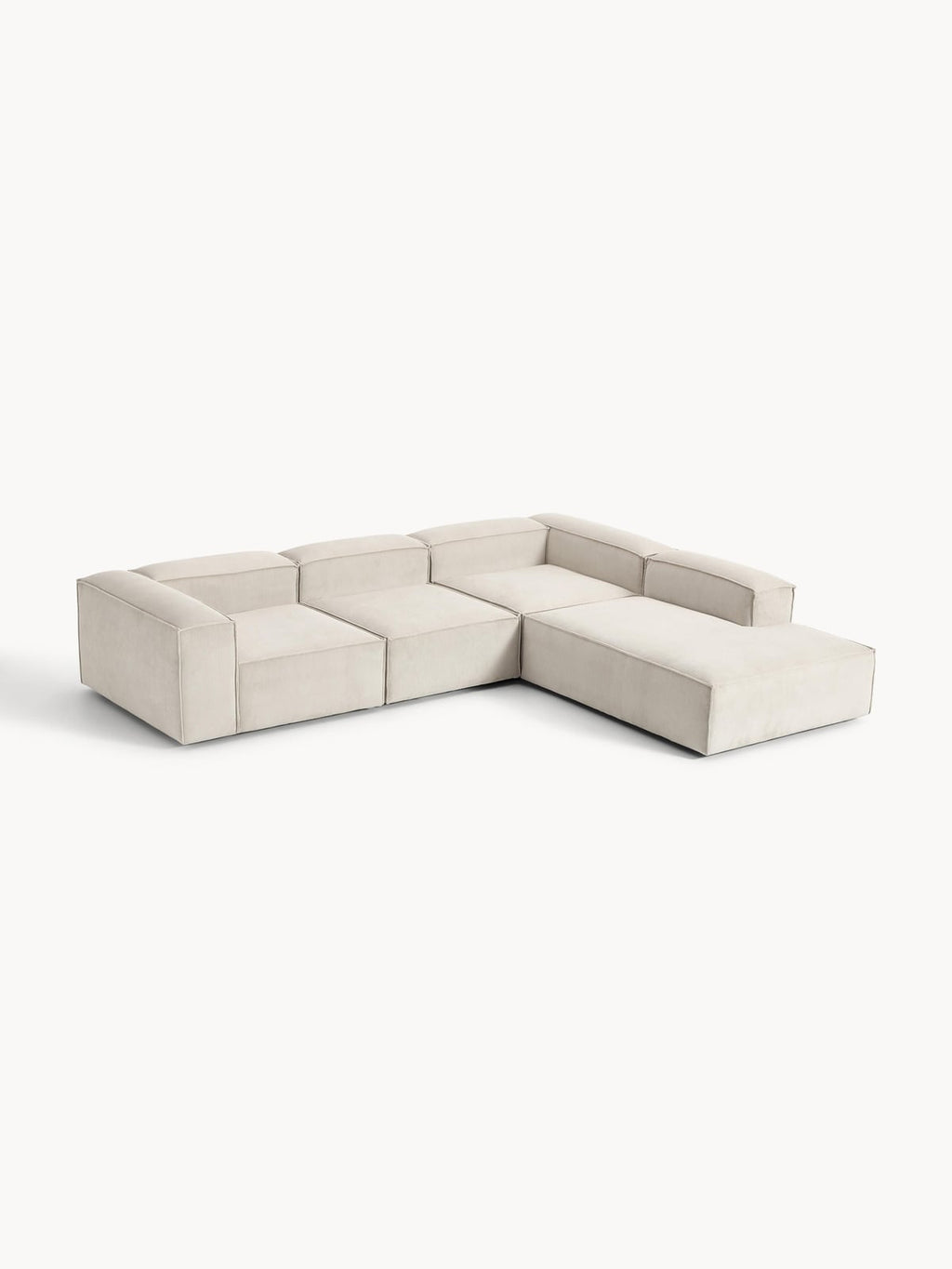 Lennon Corduroy Modular Corner Sofa (4-seater)