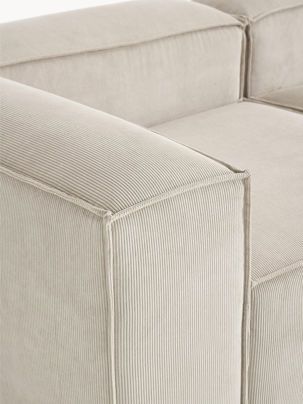 Lennon Corduroy Modular Corner Sofa (4-seater)