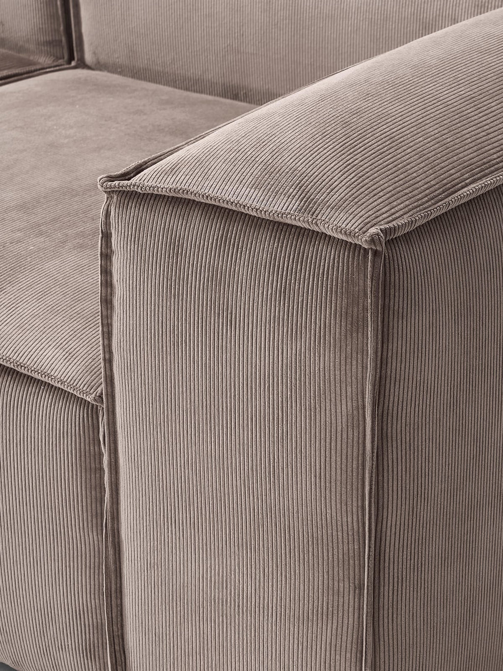Lennon Corduroy Modular Corner Sofa (4-seater)