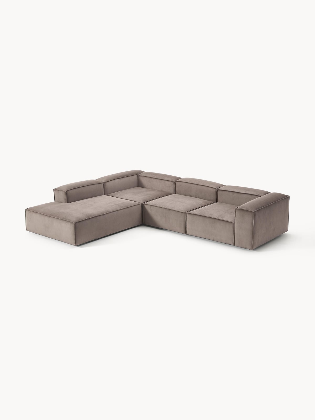Lennon Corduroy Modular Corner Sofa (4-seater)