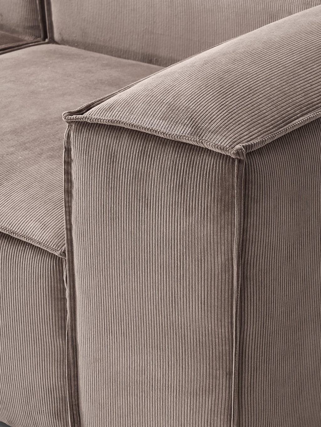 Lennon Corduroy Modular Corner Sofa (4-seater)