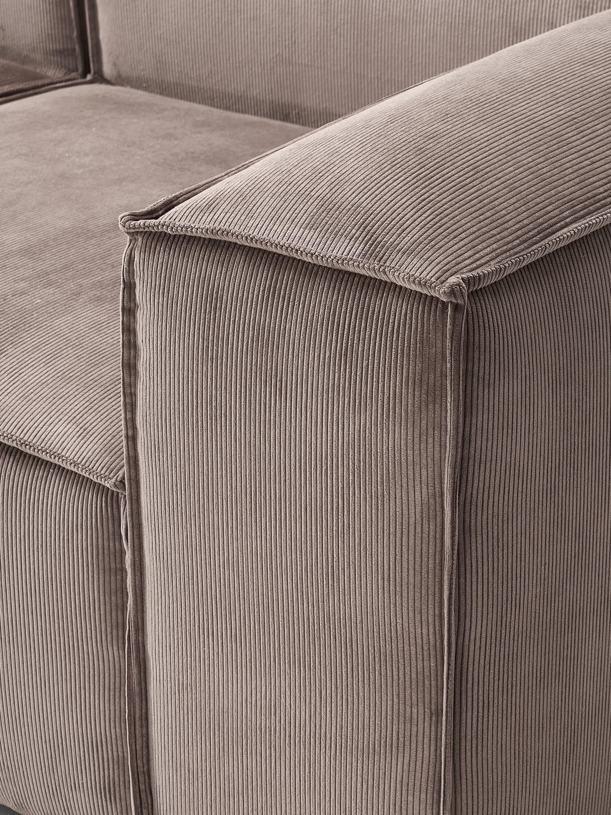 Lennon Corduroy Modular Corner Sofa (4-seater)