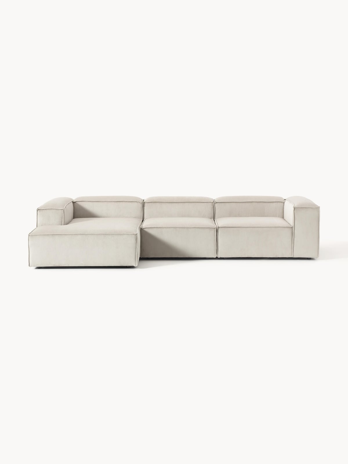 Lennon Corduroy Modular Corner Sofa (4-seater)