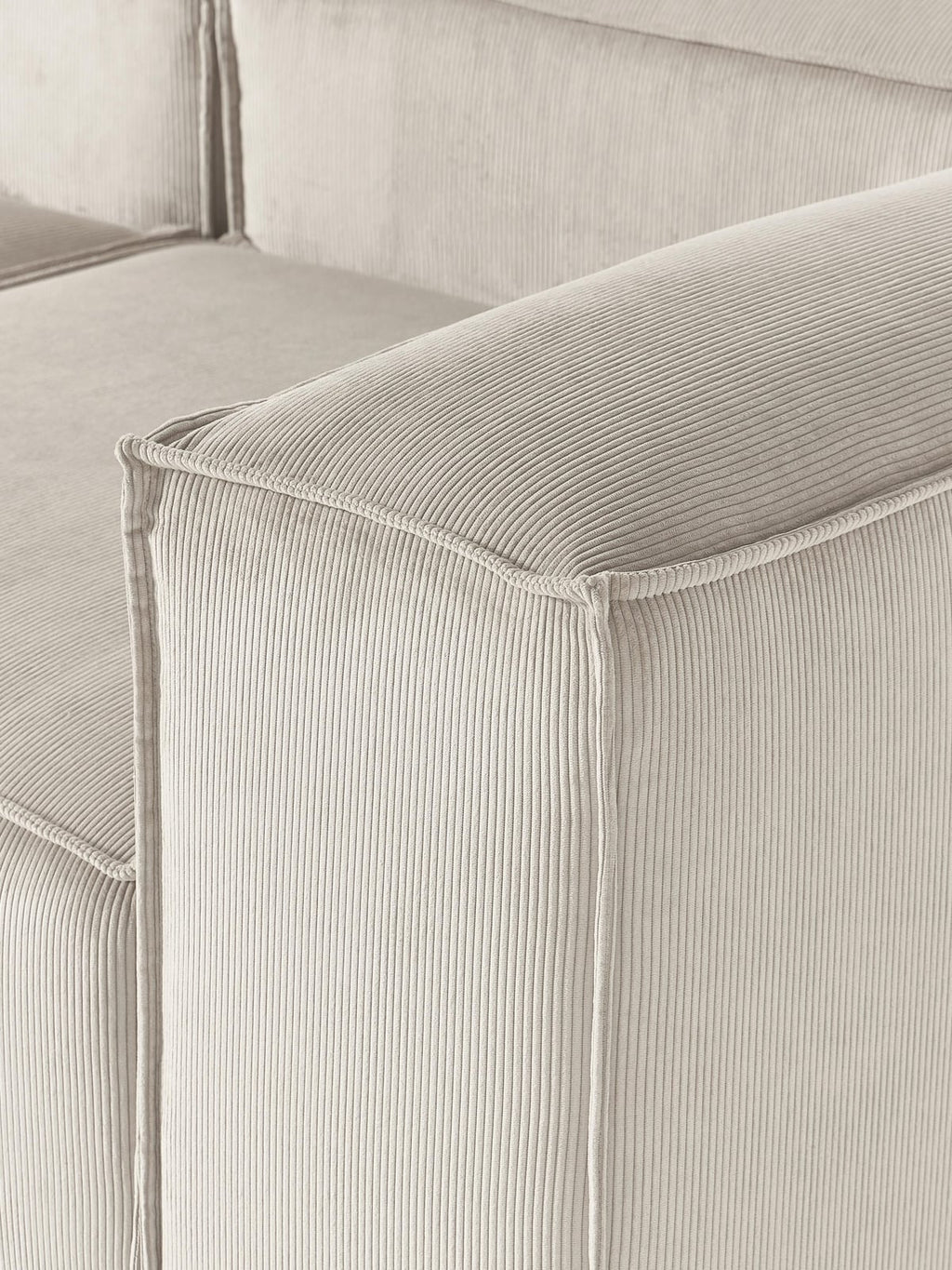 Lennon Corduroy Modular Corner Sofa (4-seater)