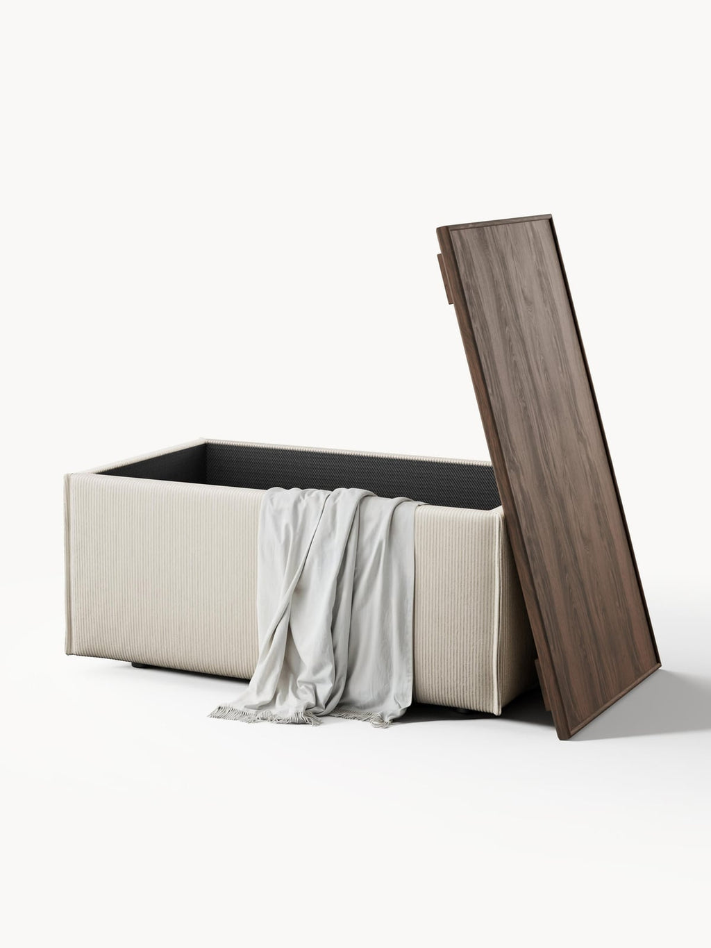 Lennon Corduroy Ottoman with Storage