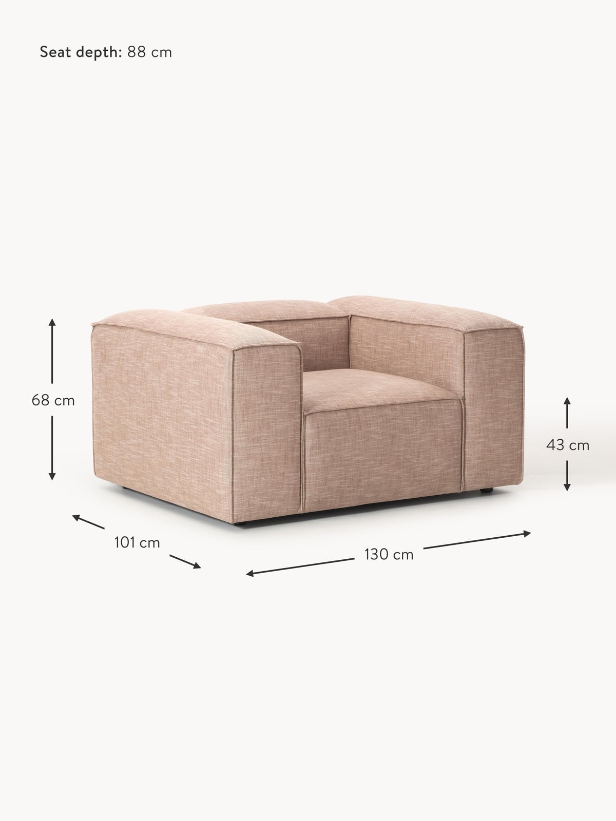 Lennon Linen Blend Armchair