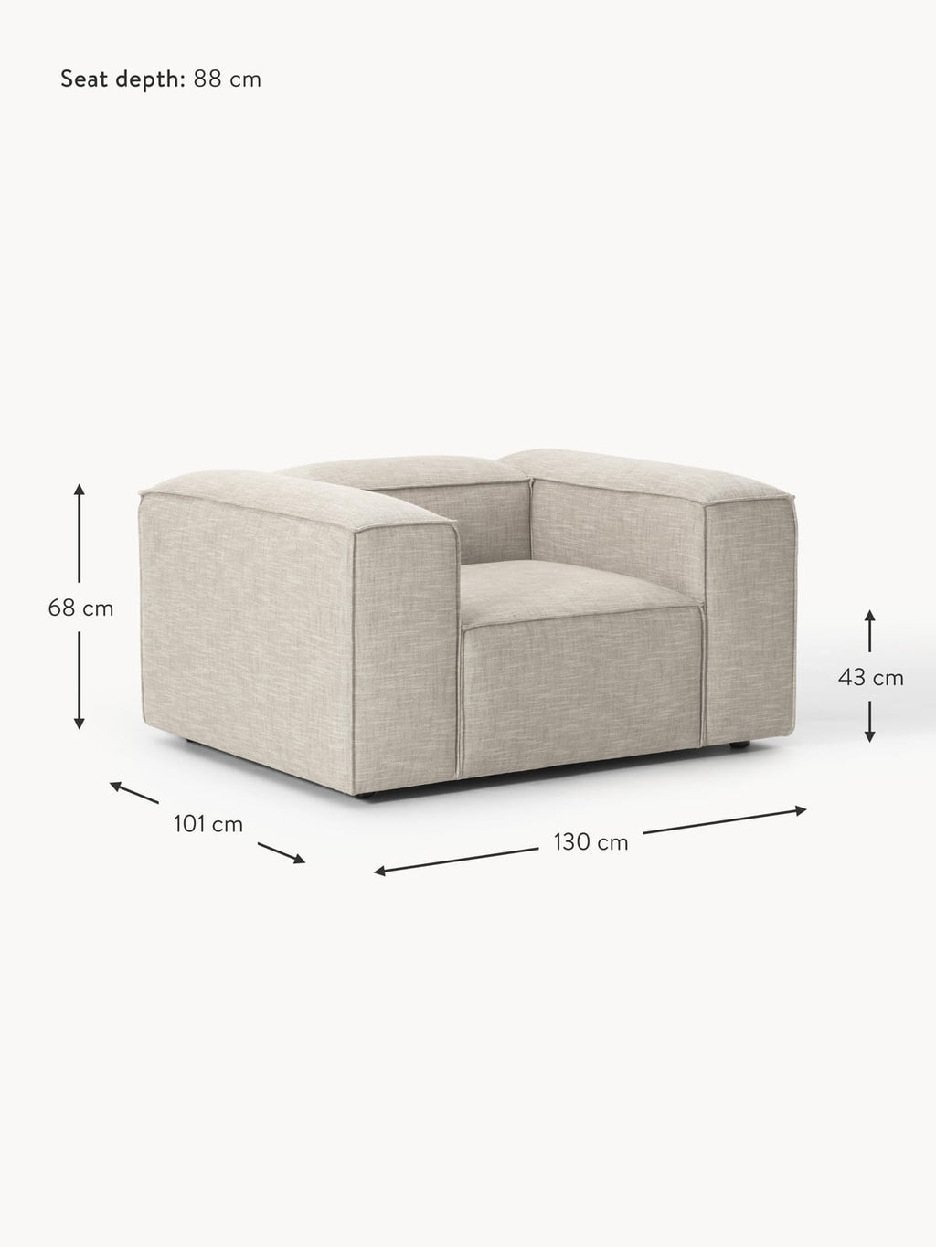 Lennon Linen Blend Armchair