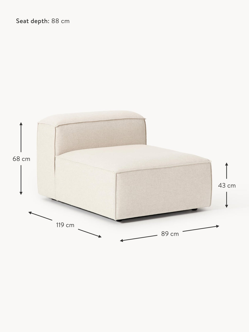 Lennon Linen Blend Centre Module