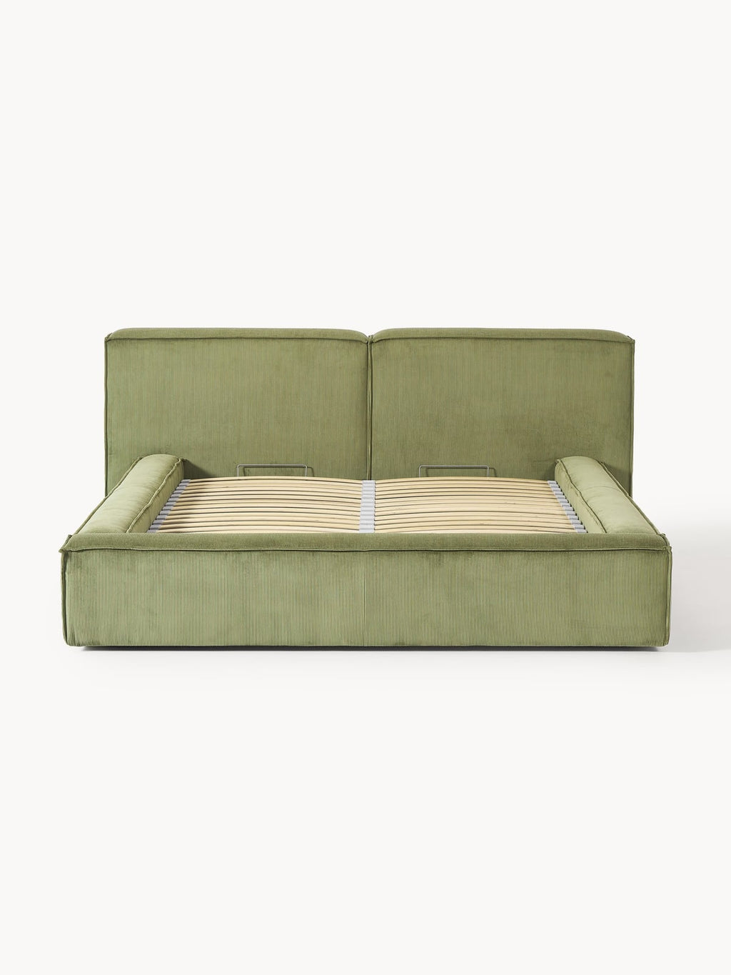 Lennon Upholstered Corduroy Bed with Storage Space