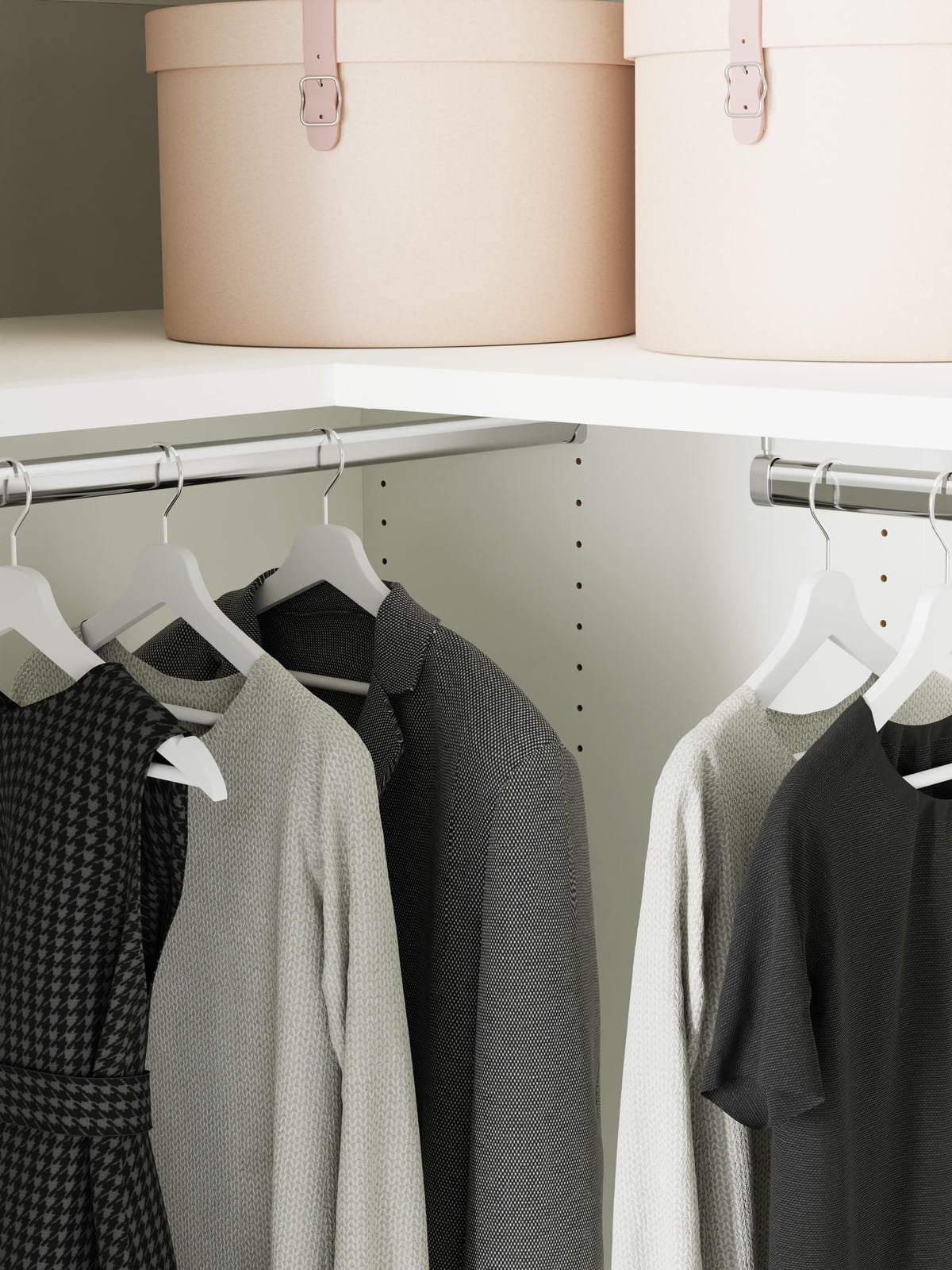 Leon Modular Corner Wardrobe, 115 cm Wide, in various sizes