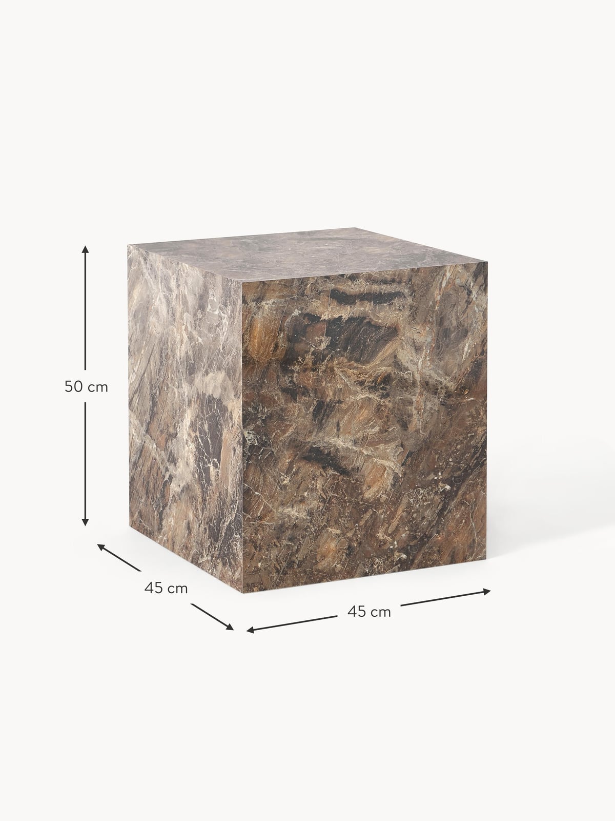 Lesley Marble Effect Side Table