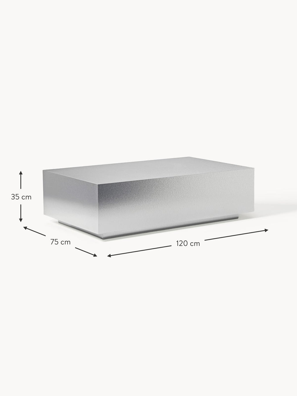 Lesley Metal Effect Coffee Table