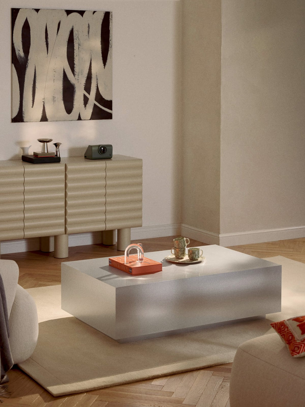 Lesley Metal Effect Coffee Table