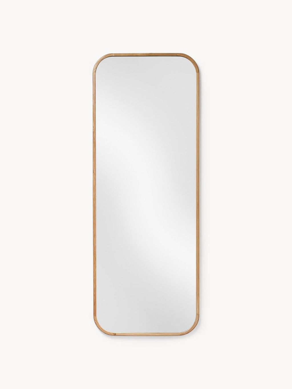 Levan Full-Length Wall Mirror with Oak Wood Frame