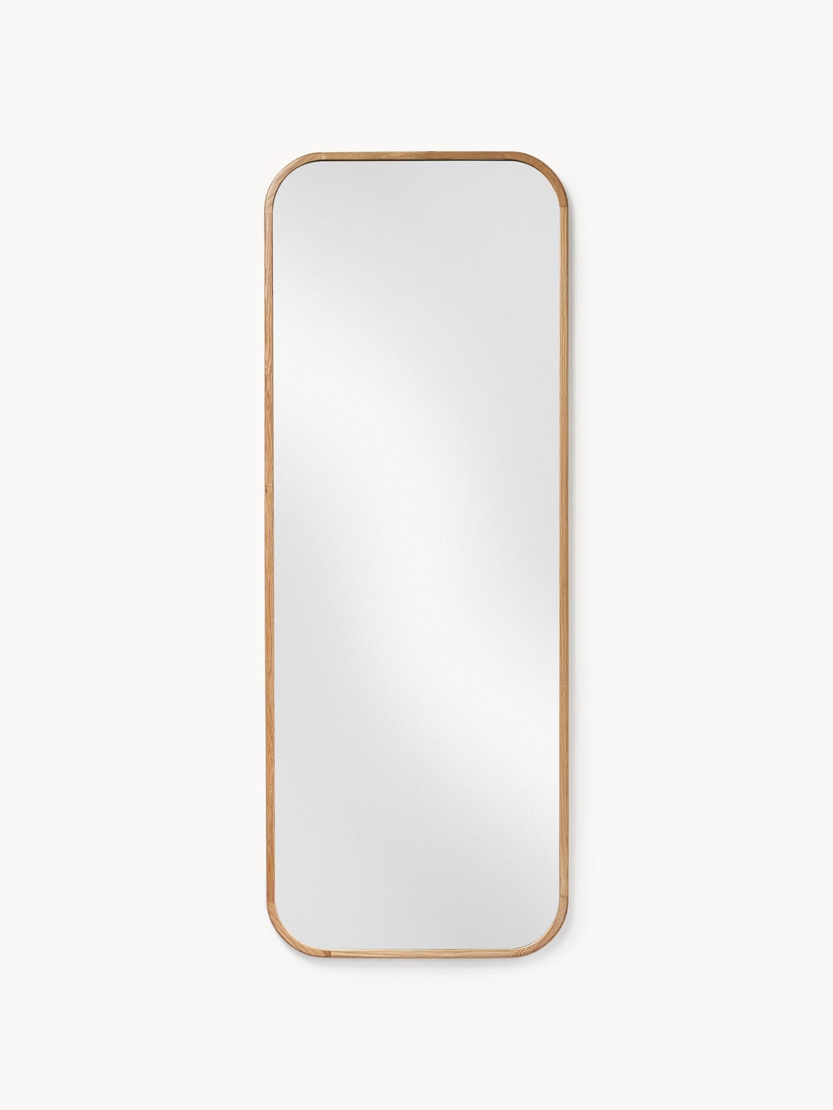 Levan Full-Length Wall Mirror with Oak Wood Frame