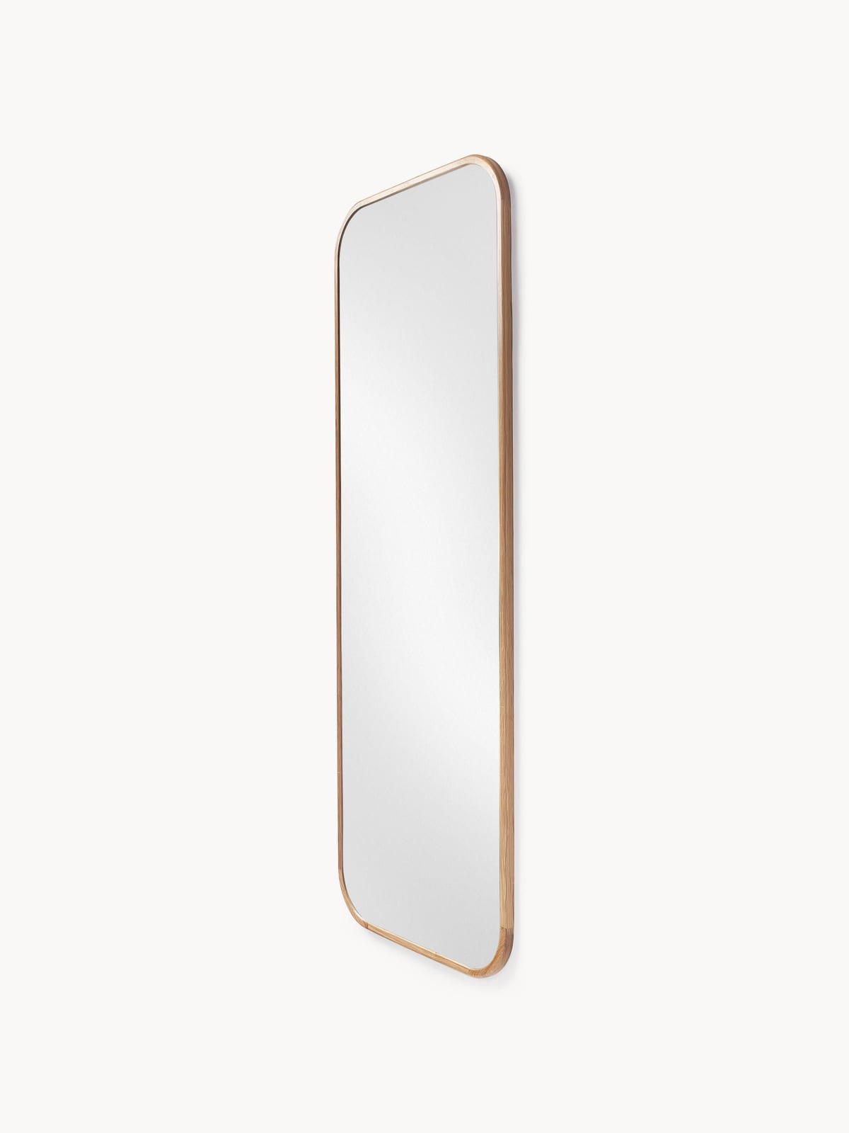 Levan Full-Length Wall Mirror with Oak Wood Frame
