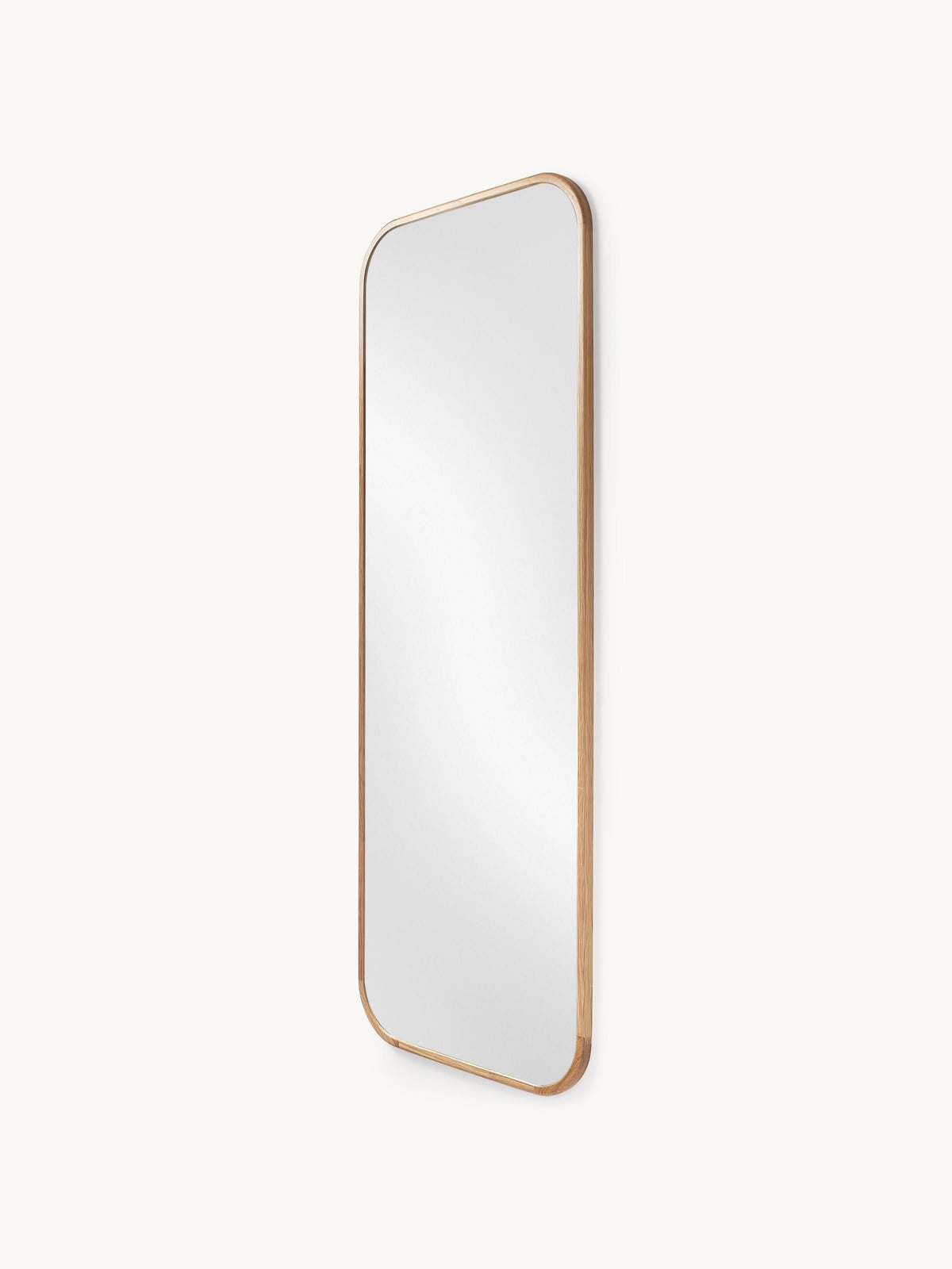 Levan Full-Length Wall Mirror with Oak Wood Frame