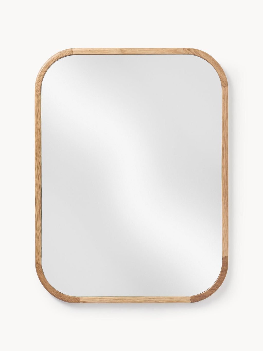 Levan Wall Mirror with Oak Wood Frame