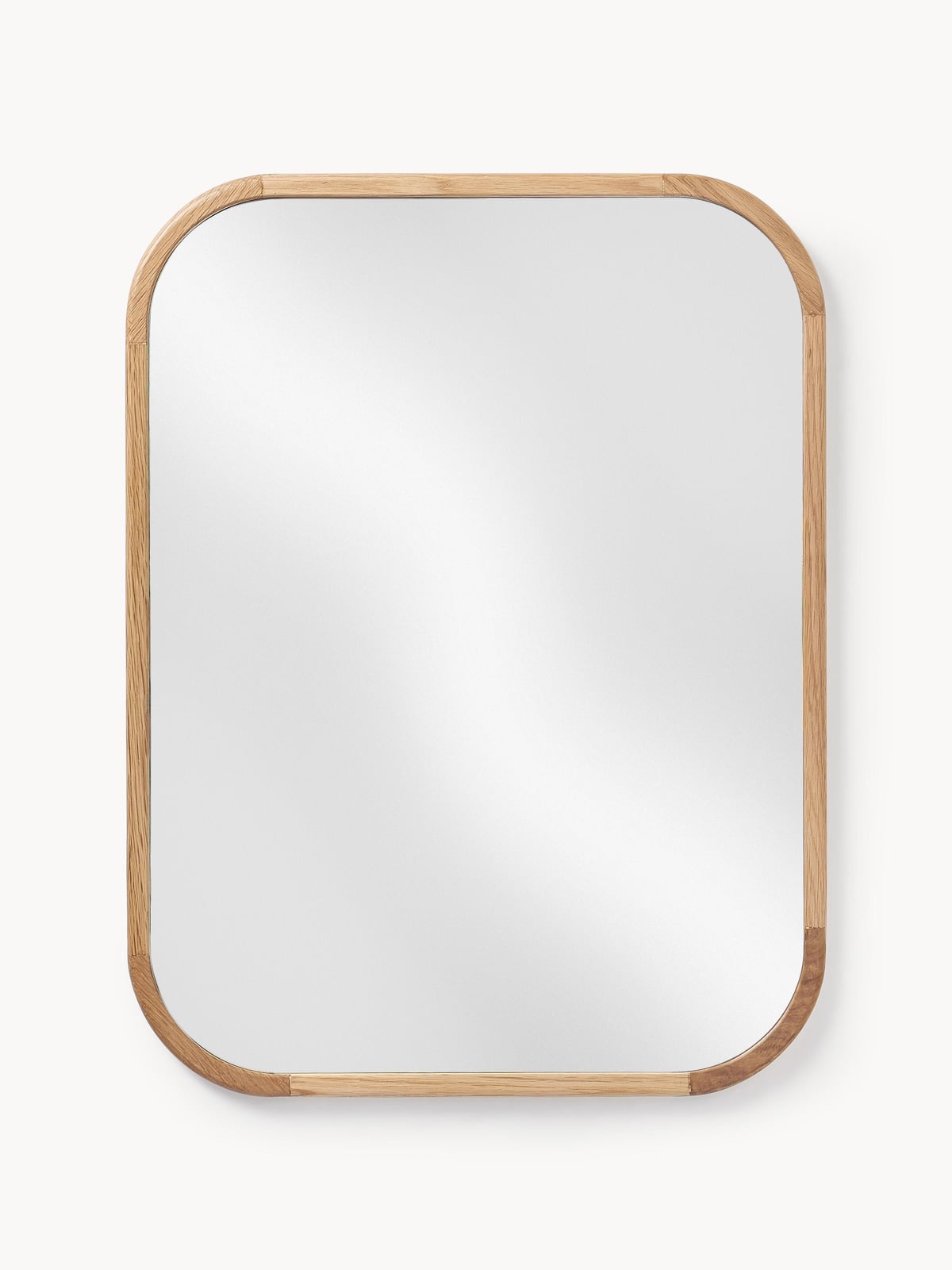 Levan Wall Mirror with Oak Wood Frame
